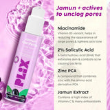 plihdfv - PLIX - THE PLANT FIX Jamun Active Acne Regime with Toner & 0.5% w/w Salicylic Acid Cleanser to Unclog Pores & Reduce Acne - Looknstyle