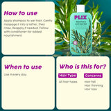 PLIX - THE PLANT FIX Rosemary Advanced Anti HairFall Shampoo for Decreases Hair Fall & Breakage (200ml)