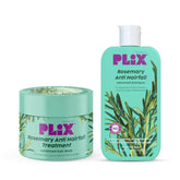 PLIX - THE PLANT FIX Rosemary Infused Advanced Shampoo-200ml & Hair Mask-200g Repairs Damaged Hair