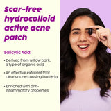 PLIX - THE PLANT FIX Acne Patch Transparent, Waterproof with 0.5% Salicylic Acid | Ultra-thin with 100% Hydrocolloid | For Pimple Skin | 2 Sizes |36 patches