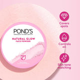 POND's Natural Glow Face Matte Powder For Normal Skin, Pink Glow - 30g