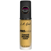 L.A GIRL Pro Color & Pro Matte Full Foundation For All Skin Type- Yellow Customize Your Shade To Match You |Shift Undertones Warmer & Cooler | Blue Mixing Pigment As A Translucent, Gel Formula 30 Ml,