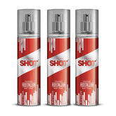 lardstld2 - Layer'r Shot Red Stallion Deodrant Body Spray For Men | Long - Lasting Premium With Powerful Masculine Fragrance - 135ml (Pack of 3) - Looknstyle