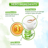 Mamaearth Radiant Rice Glow Combo |Rice Face Wash-100 ml & Rice Water Dewy Sunscreen-50g