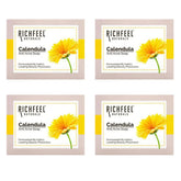 Richfeel Calendula Anti-Acne Soap | For Skin prone to Acne & Blemishes | Physician Formulated | Helps Calm & Replenish Skin | 75 g (Pack of 4)