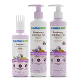 Mamaearth Rosemary Hair Fall Control Kit (Oil-150ml, Shampoo-250ml & Conditioner-250ml) For Men & Women