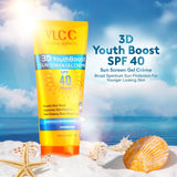 VLCC 3D Youth Boost SPF 40 +++ Sun Screen Gel Cream - 50g
