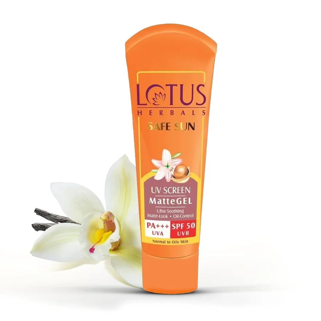 LHSPF50 - Lotus Herbals Safe Sun Invisible Matte Gel Sunscreen SPF 50 PA+++ , For Men & Women, Non - Greasy, Suitable for Oily Skin, 50g - Looknstyle