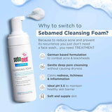 Sebamed Clear Face Cleansing Foam| pH 5.5 | Combats pimples with Montaline C40 | Deep pore cleansing | Dermatologically & clinically tested | 150ml