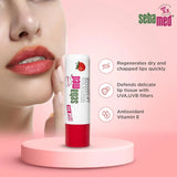 sestrlpbm - SebaMed Lip Defense Lip Balm With Spf 30 + Vit E | Regenerates Dry, Chapped Lips | Intensive Care With Vit E, Jojoba Oil & Chamomile | Clinically Tested | For Men & Women, 4.8 Gm, Strawberry - Looknstyle