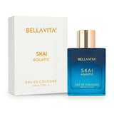 blskiaqprm - Bella Vita Luxury Skai Aquatic Unisex Eau De Cologne For Men & Women (100ml) - Looknstyle