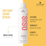 Schwarzkopf Professional OSiS+ Sparkler Shine Spray | Instant Shine & Lightweight Conditioning Spray for Men & Women 300ml