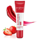 dklpblmstr - Dot & Key Strawberry Lip Balm with SPF 50 & Vitamin C + E | Lipbalm for Dry & Dark Lips (12g) - Looknstyle