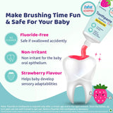 Chicco Toothpaste, Strawberry Flavour for 1Y to 6Y Baby, Fluoride-Free, Preservative-Free,Cavity Protection (50g)