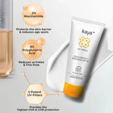 kysunspf50 - Kaya Clinic Youth Protect Sunscreen Cream SPF 50 PA++++ | UV A & UV B Protection | Lightweight | Non Sticky Sunscreen | PABA Free | All Skin Types, 50ml - Looknstyle