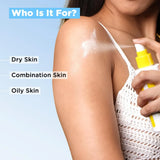 SunScoop Hydrating Face & Body Fluid Sunscreen Spray SPF 60 PA++++ | For Men & Women -125ml