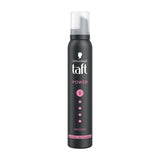Schwarzkopf TAFT Power Hold 5 Hair Mousse, Lasts 24 Hours, Cashmere-Like Softness, With No Stickiness, Heat Protection, Silicone Free, Lightweight Styler To Controls Frizz And Provides Shine (200ml)
