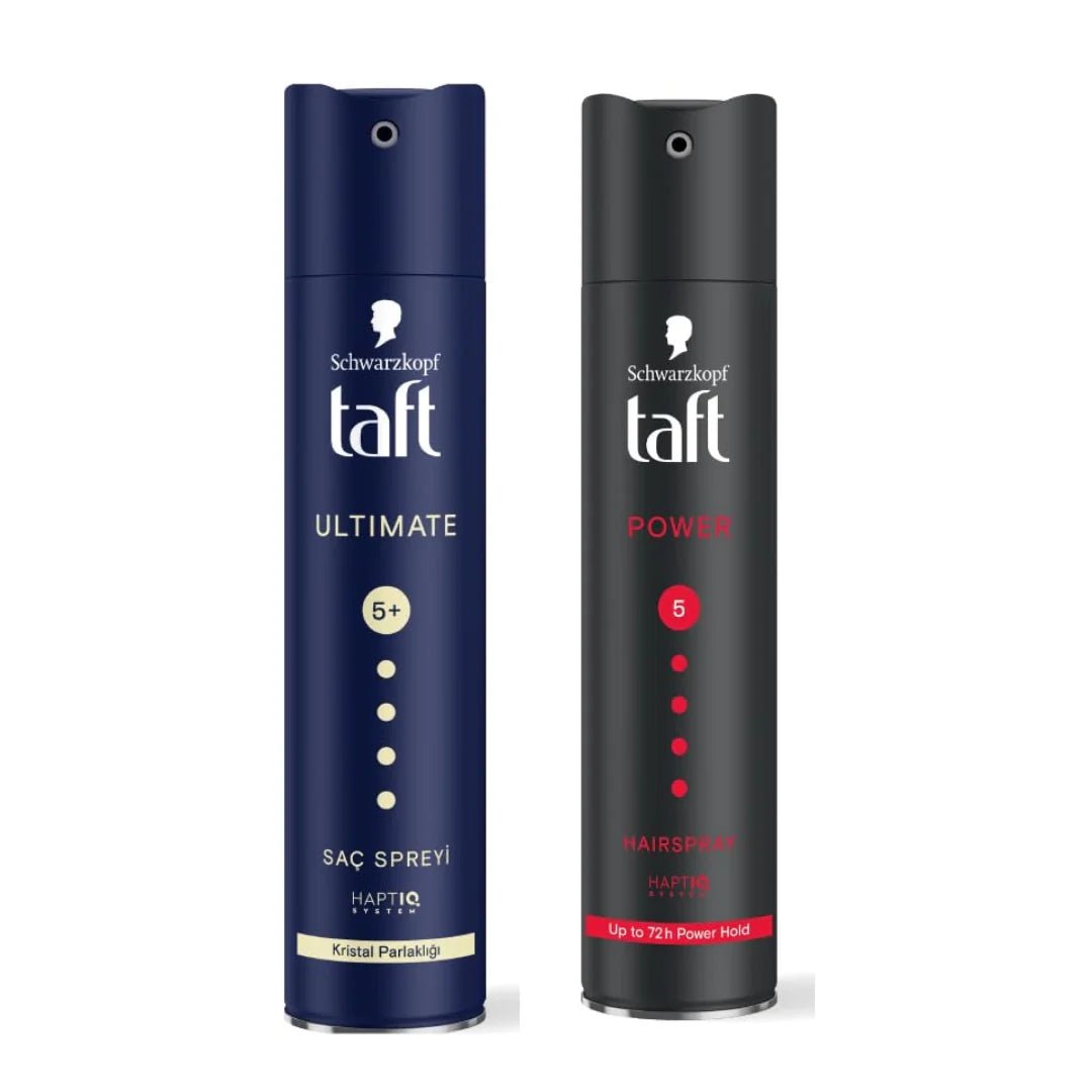 tshaispry - Schwarzkopf Taft Power Hair Spray With Caffeine Formula & Taft Ultimate Hair Spray For Hair With Crystal Shine 250ml - Looknstyle