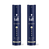 TAFT Schwarzkopf TAFT Ultimate Hair Spray For Hair With Crystal Shine | Hold 5+ For 72H hold 250ml (Pack of 2)