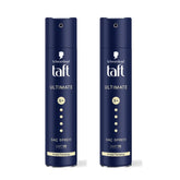 tafunlsp - TAFT Schwarzkopf TAFT Ultimate Hair Spray For Hair With Crystal Shine | Hold 5+ For 72H hold 250ml (Pack of 2) - Looknstyle
