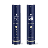 TAFT Schwarzkopf TAFT Ultimate Hair Spray For Hair With Crystal Shine | Hold 5+ For 72H hold 250ml (Pack of 2)