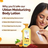 Mamaearth Ubtan Moisturizing Body Lotion with Turmeric & Saffron for Glowing Skin (400ml)