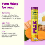 PLIX - THE PLANT FIX Acne Shield (15 Effervescent Tablets),Mango Twist Flavour- Pack Of 1,Goodness Of Curcumin,Aloe And Chamomile,Good For Clear Skin,Easy To Consume,Gluten Free,Dairy Free,Plant Based