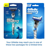 Gillette Mach 3 Turbo Shaving Razor for Men | Most Comfortable shave | Flexiball & Dynamic Pivot for Safe shave |