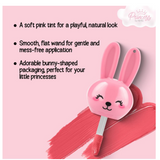 RENEE Princess by Bunny Lip Tint - Pink, for Pre-Teens, Lightweight & Long-Lasting Color, Non-Drying & Nourishing, Water-Based Formula, Blueberry Extracts, Strawberry & Vitamin E Infused, Cruelty-Free
