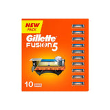 Gillette Fusion Manual Shaving Blades for men - 10 count Value Pack for Perfect Shave and Perfect Beard Shape with styling back blade| Beard Shaper for Men
