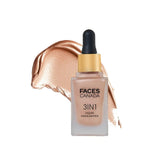 FCRSGGR - FACES CANADA 3 in 1 Liquid Highlighter – Rose Gold 03, 15ml - Looknstyle