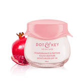 DOT & KEY Pomegranate + Peptide Anti Aging Cream With Spf 30 For Sun Protection|Reduces Fine Lines&Wrinkles|48Hr Intense Moisturization|Boosts Collagen|For Mature&Normal To Dry Skin|60Ml