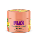 PLIX - THE PLANT FIX Peaches & Lemon Detan Bump Eraser Scrub (200g) | Removes Tan & Restores Skin’s Moisture, Reduces Dark Spots, Uneven Skin Tone, & Reveals Softer Smoother Skin