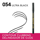 Bourjois Contour Clubbing Waterproof Eye Pencil Eyeliner and Eyeshadow 54 Ultra Black, 1.2g