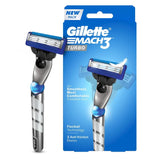 glttrb - Gillette Mach 3 Turbo Shaving Razor for Men | Most Comfortable shave | Flexiball & Dynamic Pivot for Safe shave | - Looknstyle