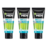 Garnier Men Oil Clear Clay D-Tox Deep Cleansing Icy Face Wash, 50gm (PACK OF 3)