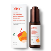 Plum 10% Vitamin C & Calendula Barrier Boosting + Glow Serum | Boosts glow from 1st use | Ceramides strengthens skin barrier | Niacinamide fights pigmentation & dark spots | Non-irritant| Men & Women | For all skin types | 30ml