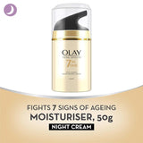Olay Total Effects Night Cream For Normal, Dry, Oily & Combination Skin, 50 Gm