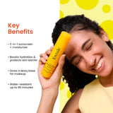 - Foxtale Dewy Sunscreen SPF 70 PA++++ With Niacinamide + Provitamin B5 + Vitamin E (50 ml) (pack of 2) - Looknstyle