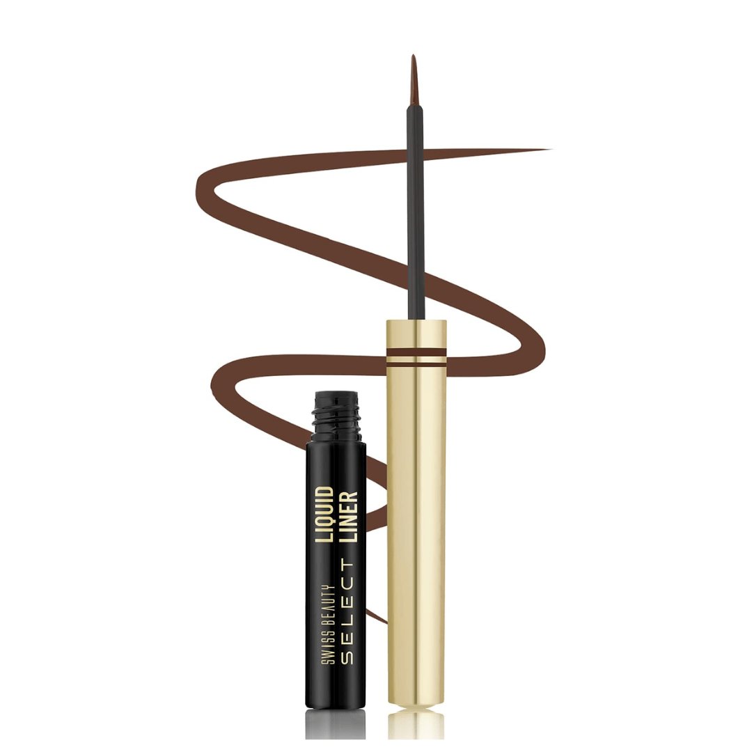 sb01 wanderlust blue-1 - SWISS BEAUTY Select Here To Stay Semi - Matte Liquid Waterproof Eyeliner | With Precise & Pointed Tip | Smudge - Proof, Transfer - Proof | Shade - Wanderlust Blue| 3ml | - Looknstyle