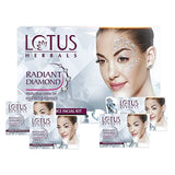 Lotus Herbals Radiant Diamond Cellular Radiance 4 In 1 Facial Kit | 4x37g, 148g Expiry 11/2025