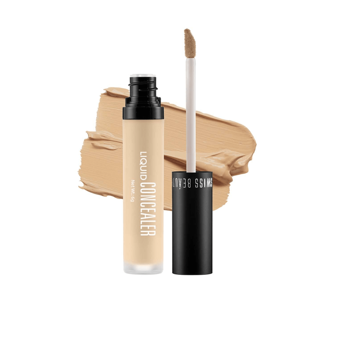 sbconcealor - Swiss Beauty Liquid Light Weight Concealer With Full Coverage |Easily Blendable Concealer For Face Makeup With Matte Finish | Shade - Sand - Sable, 6g - Looknstyle