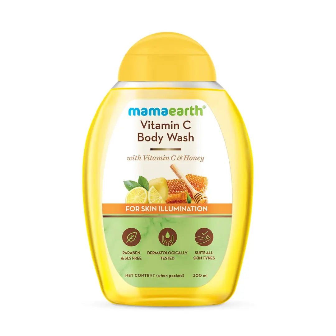 Mamaearth Vitamin C Body Wash With Vitamin C & Honey For Skin Illumination (300ml)
