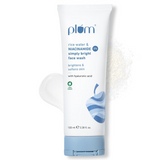 Plum 2% Niacinamide Simply Bright Face Wash With Rice Water 100 ml | Brightens Skin, Helps Fade Blemishes | Softens & Smoothens Skin | Gentle & Non-Drying | Women & Men | 100% Vegan