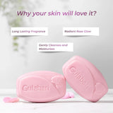 Dabur Gulabari Pure Rose Soap 150g (Pack of 4) | Moisturizing Bathing Soap for Radiant Glowing Skin & Body