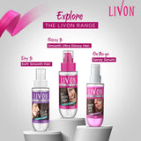 Livon Hair Serum, For Dry & Frizzy Hair | Provides shine, smoothness & damage protection| Leave in serum for women & Men| With Vitamin E & Argan Oil | 100ml (Pack of 2)