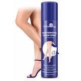 Urban Yog Hair Removal Cream Spray With Tulip Fragrance | Pain-free Body Hair Removal for Women (Blue) (130ml)