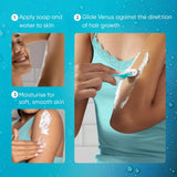 Gillette Venus Skin Love With Skin Essence Womens Razor For Hair Removal- Pack Of 1,