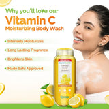 Mamaearth Vitamin C Moisturizing Body Wash with Vitamin C & Refreshing Lemon for Skin Illumination (275ml)