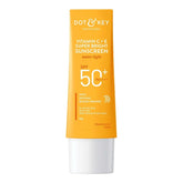 dksunvitc - Dot & Key Vitamin C + E Super Bright Sunscreen Spf 50 |Water - Light,UVA/UVB & Blue Light Protection|For Even Toned & Glowing Skin|With Liquid Spf 50+++| No White Cast| For All Skin Types (50g) - Looknstyle
